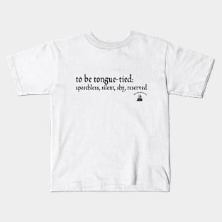 To be tongue-tied Kids T-Shirt